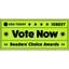 A bold green banner with black text announces: “VOTE NOW for Talis-us as the Best Pet Store by USA TODAY 2025,” featuring Talis Us branding, star graphics, and a striking design to highlight this Readers’ Choice Awards nomination.