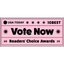 A pink banner with bold black text says: VOTE NOW for Talis-us as the Best Pet Store by USA TODAY 2025, featuring Talis Us with star icons.