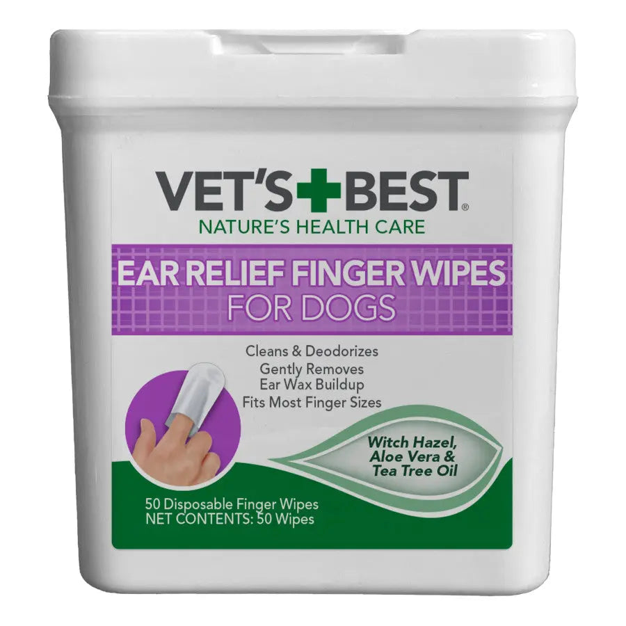 Vet's Best Ear Relief Finger Wipes for Dogs 50 ct Vet's Best