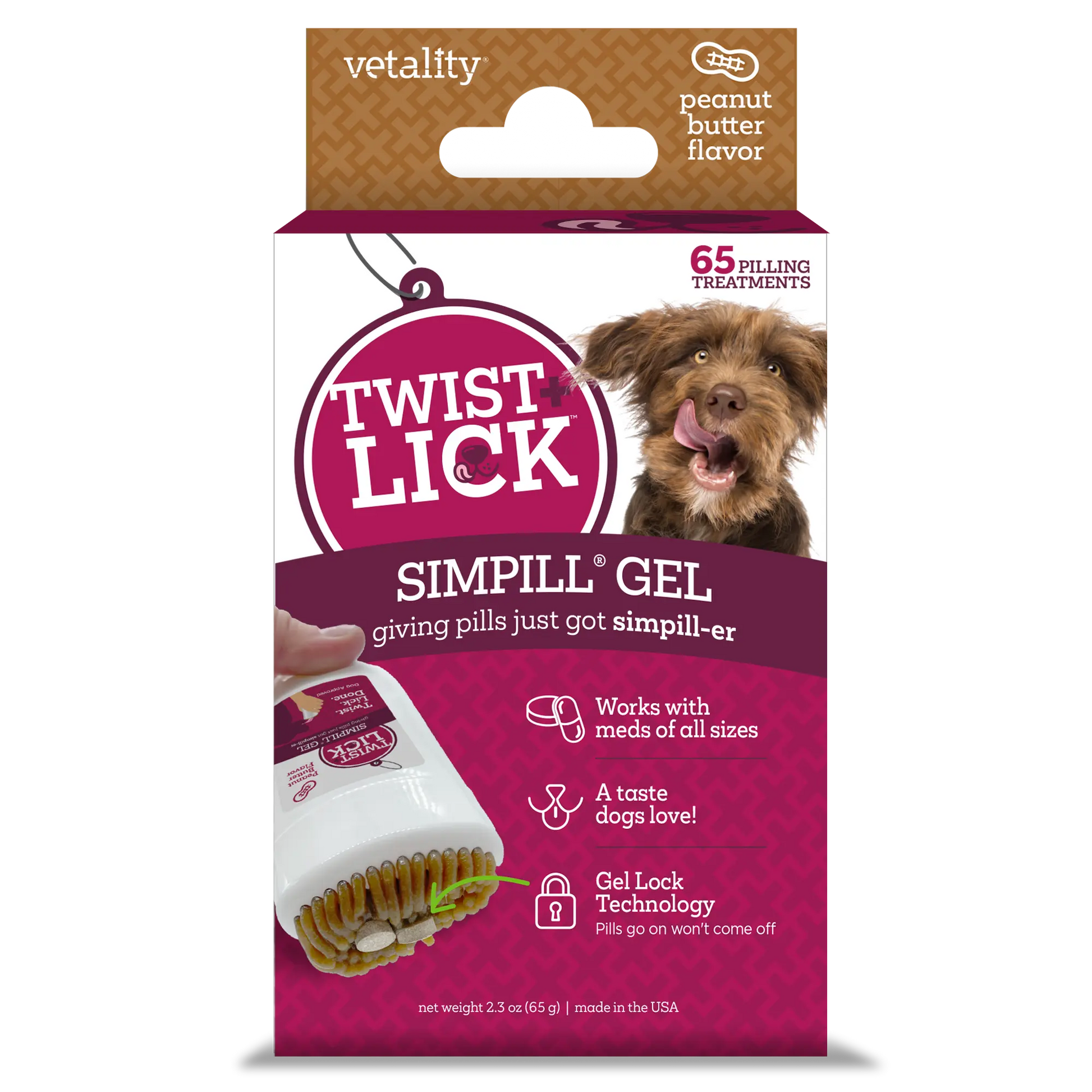 Vetality Twist & Lick SimPill 2.3oz Vetality