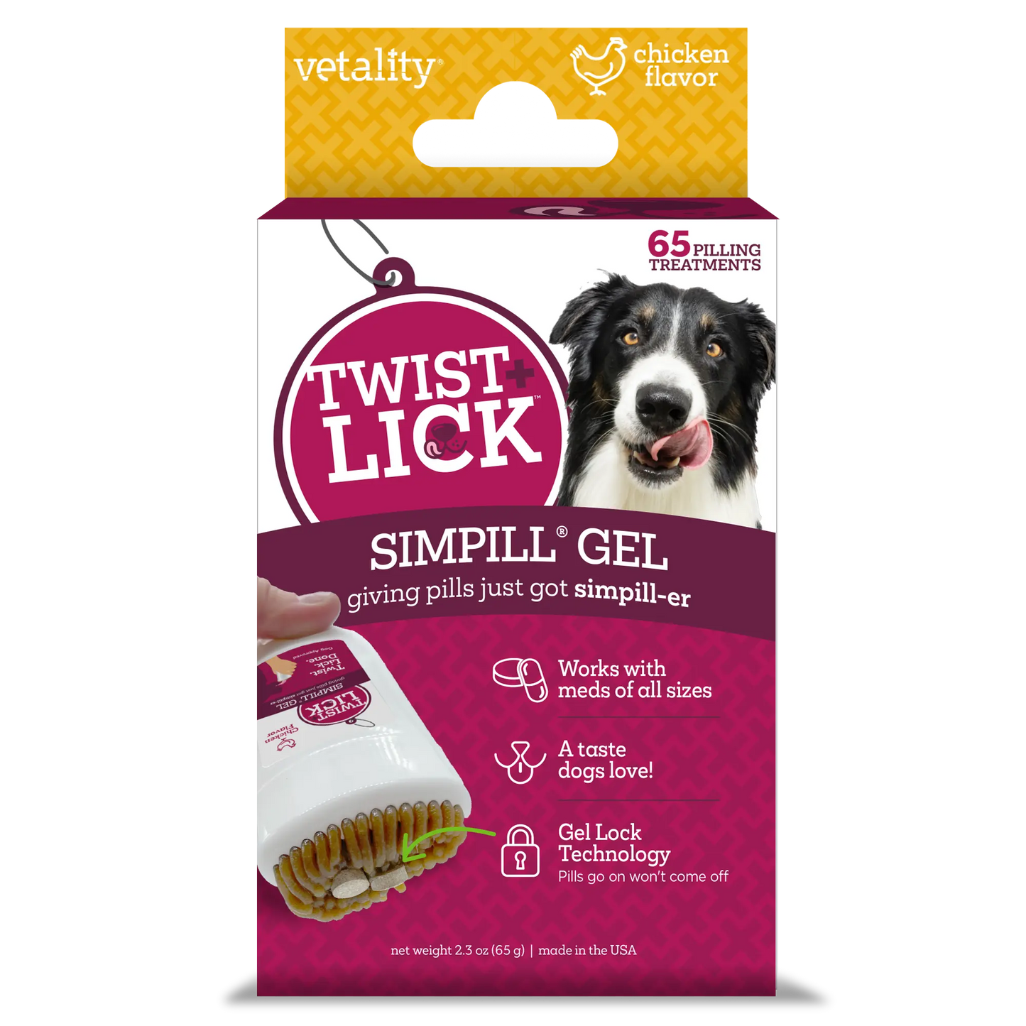 Vetality Twist & Lick SimPill 2.3oz Vetality