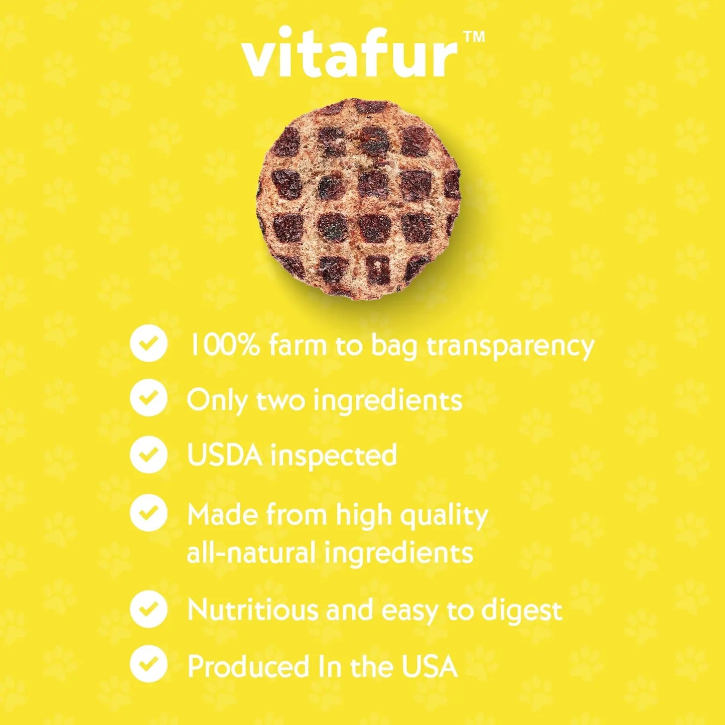 Vitafur Barkin Burger Chicken & Pumpkin Dog Treat 4 oz Vitafur