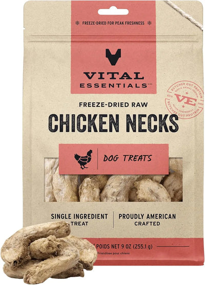 Vital Essentials Freeze-Dried Raw Chicken Necks Dog Treats, 9 oz Vital Essentials®