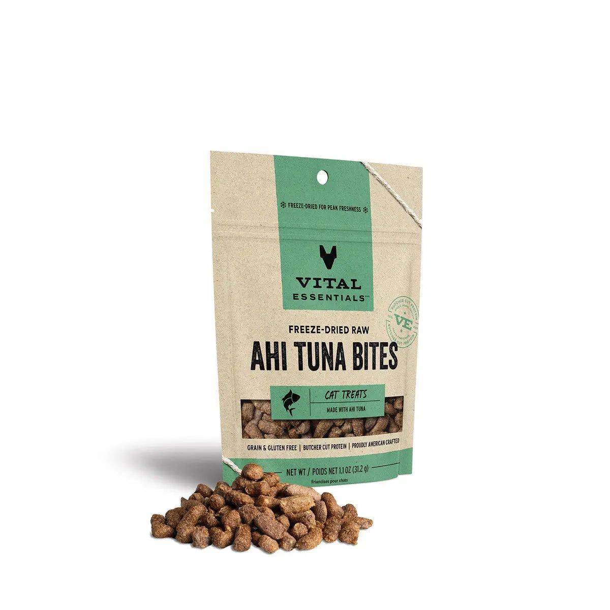 Vital Essentials® Freeze-Dried Ahi Tuna Bites Cat Treats, 1.1 oz Vital Essentials®