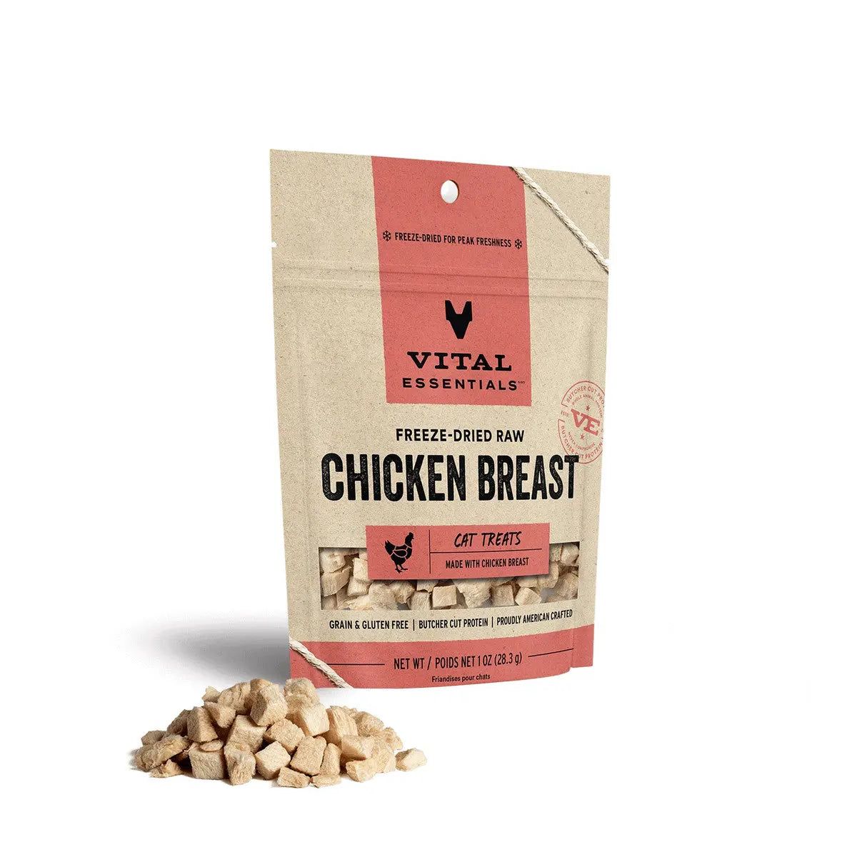 Vital Essentials® Freeze-Dried Chicken Breast Cat Treats, 1 oz Vital Essentials®
