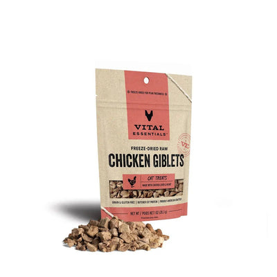 Vital Essentials® Freeze-Dried Chicken Giblets Cat Treats, 1 oz Vital Essentials®
