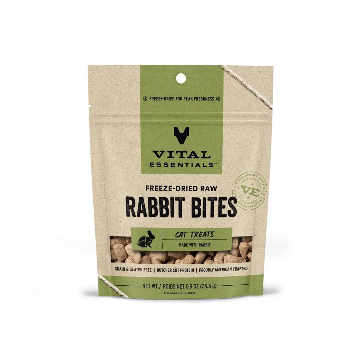 Vital Essentials® Freeze-Dried Rabbit Bites Cat Treats, 0.9 oz Vital Essentials®