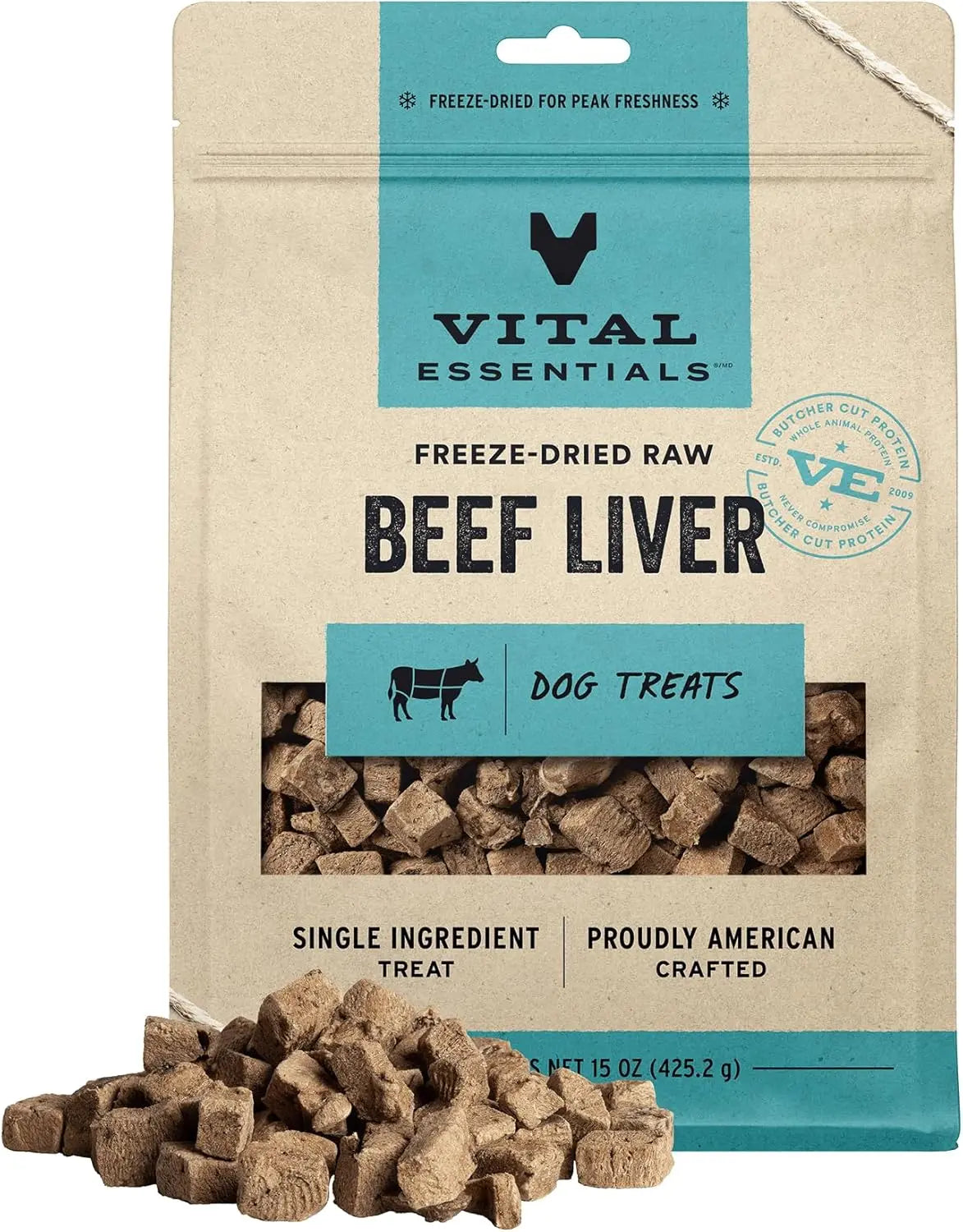 Vital Essentials® Freeze-Dried Raw Beef Liver Dog Treats, 15 oz Vital Essentials®