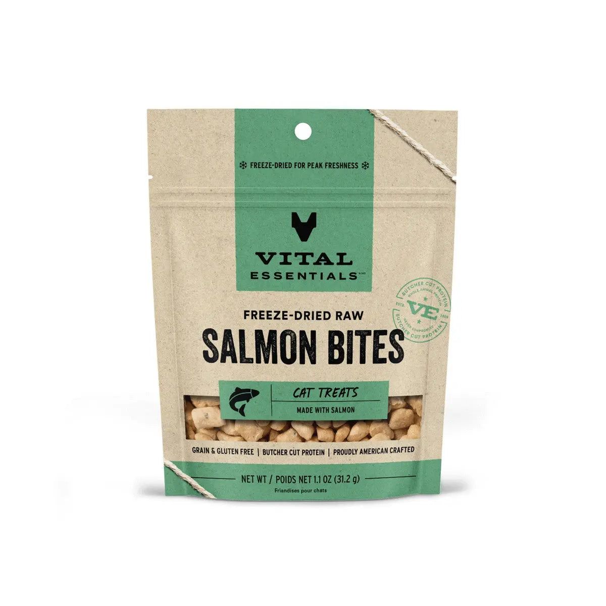 Vital Essentials® Freeze-Dried Salmon Bites Cat Treats, 1.1 Oz Vital Essentials®