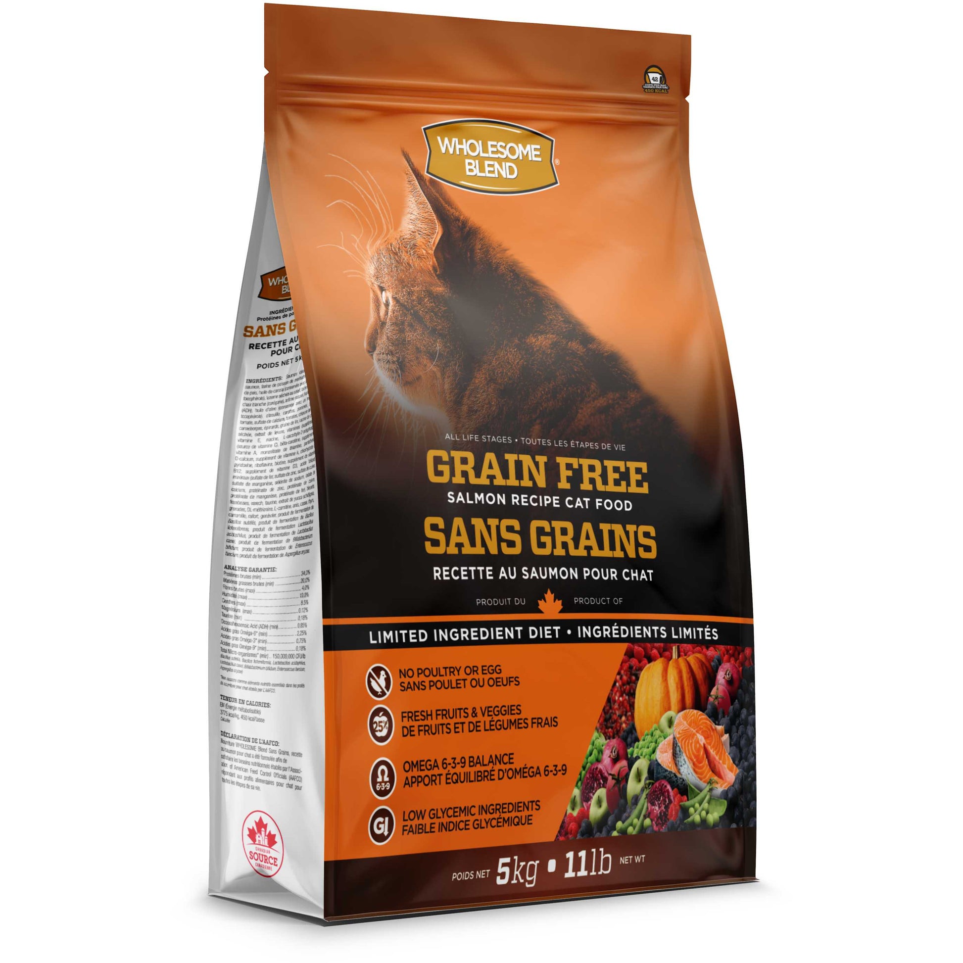 Wholesome Blend Grain-Free Salmon Dry Cat Food Wholesome Blend