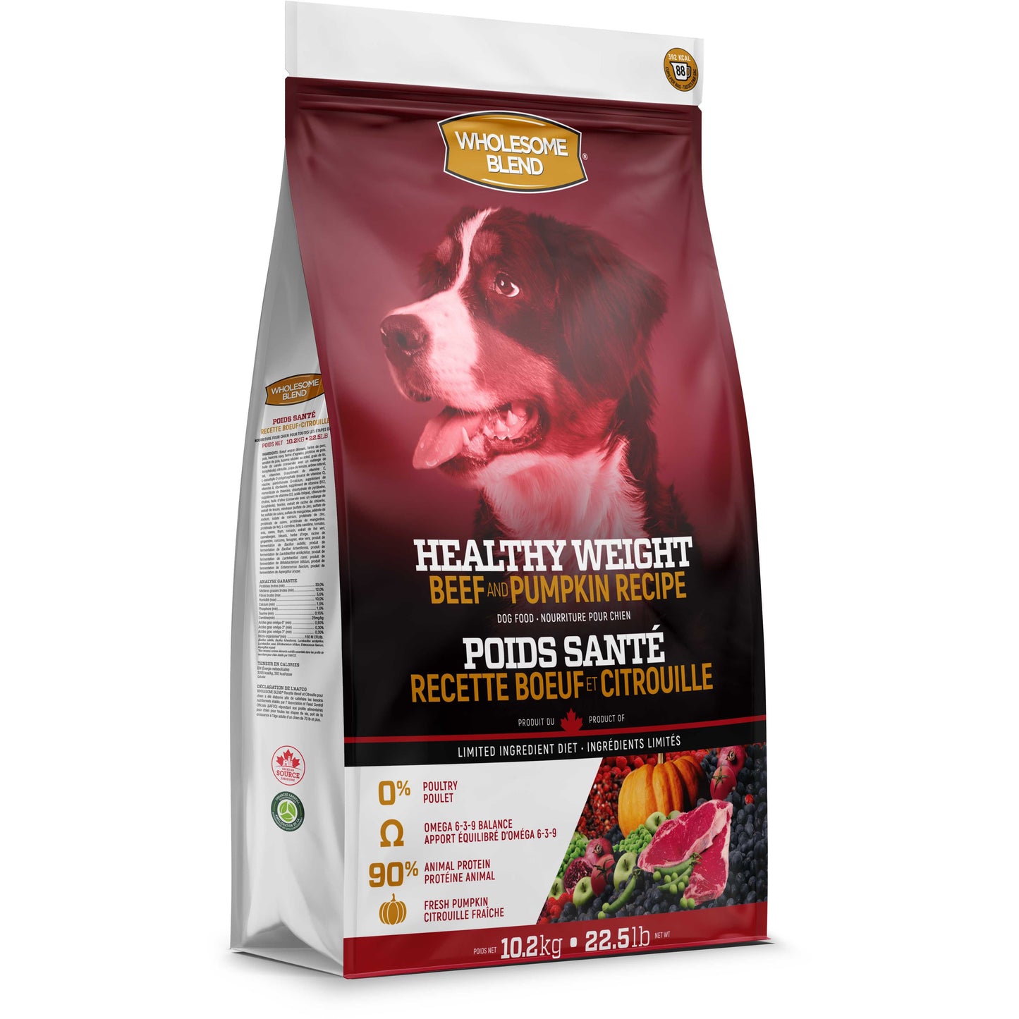 Wholesome Blend Healthy Weight Beef & Pumpkin Dry Dog Food Wholesome Blend