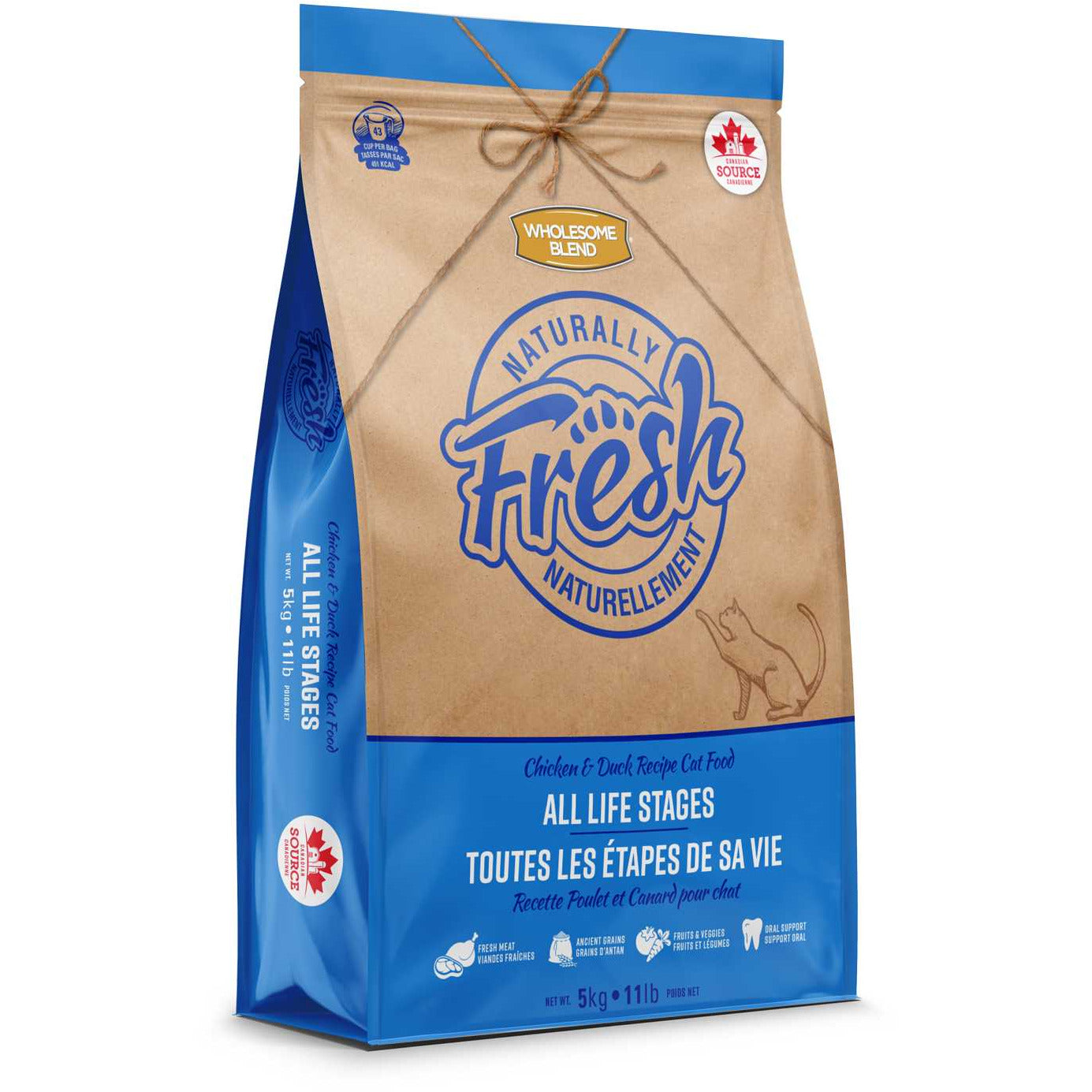 Wholesome Blend Naturally Fresh Chicken & Duck Dry Cat Food Wholesome Blend