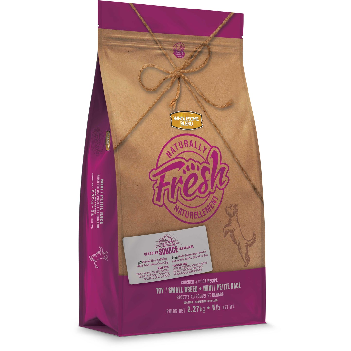 Wholesome Blend Naturally Fresh Toy / Small Breed Chicken & Duck Dry Dog Food 5lb Wholesome Blend