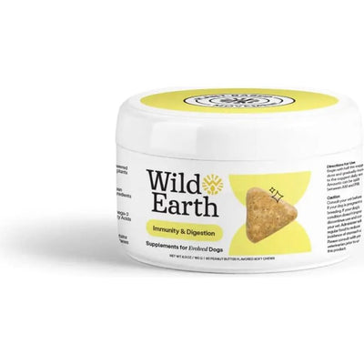 Wild Earth Immunity & Digestion Soft Chews Vegan Dog Supplements Wild Earth