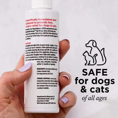 Wondercide Rescue Eye Drops for Dogs & Cats 4oz Wondercide