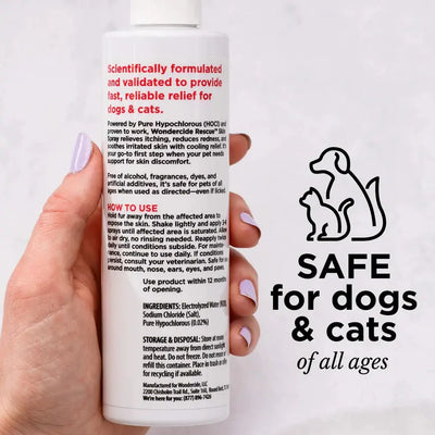 Wondercide Rescue Skin Spray for Pets  Allergy Care 8.5oz Wondercide