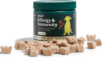 Woof Pet Allergy & Immunity Beef Flavored Chew Supplement for Dogs Woof Pet