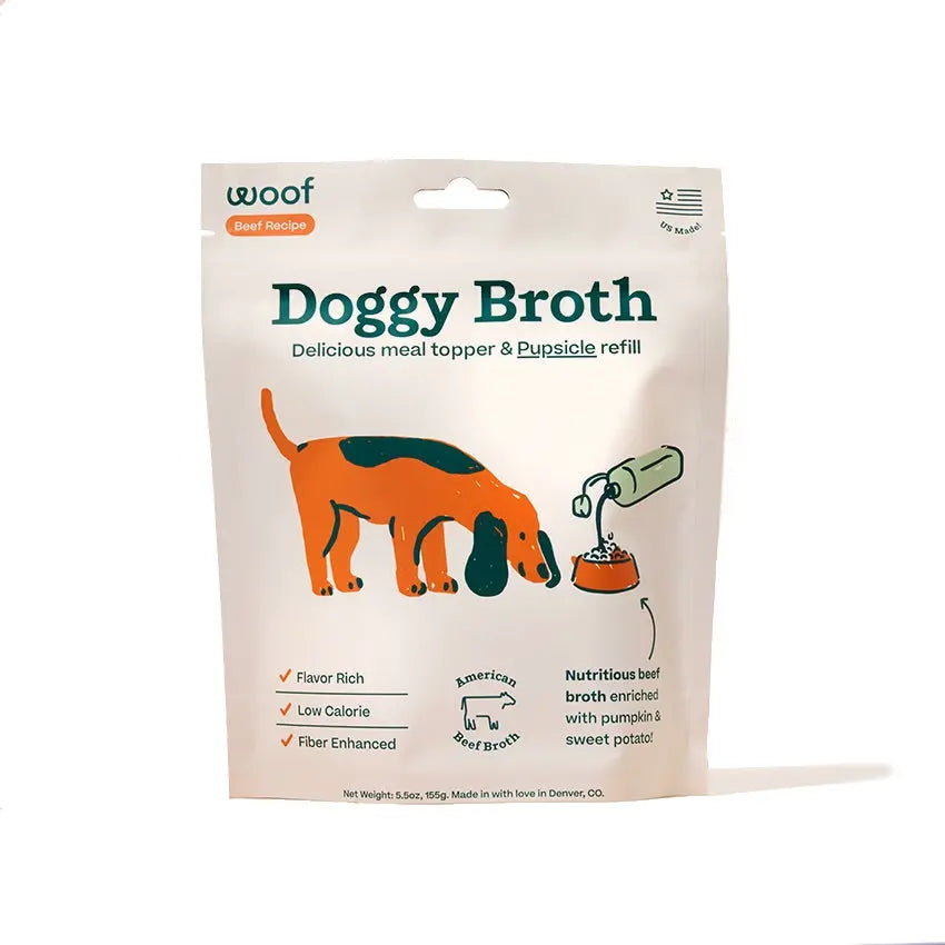 Woof Pet Doggy Broth Beef Recipe for Dogs Woof Pet