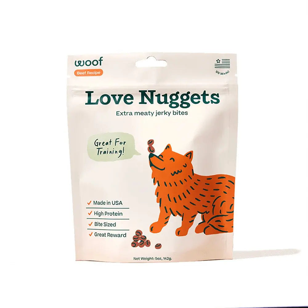 Woof Pet Love Nuggets Beef Training Treats Woof Pet