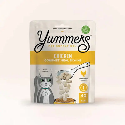 Yummers Freeze-dried Chicken Gourmet Meal Mix-in for Cats Food Topper 2.5 oz. Yummers