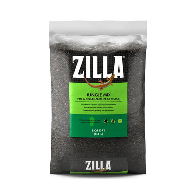 Zilla Jungle Mix, Fir and Sphagnum Peat Moss Organic Bedding for Reptiles, Ideal for Tropical or Forest Habitats Zilla®