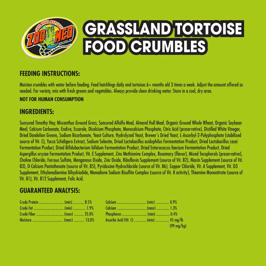 Zoo med natural 2024 grassland tortoise food