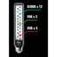 The Zoo Med ReptiSun UVB/LED Gen2 Reptile Lamp by Zoo Med Laboratories features 12 white 6500K LEDs, 5 UVA LEDs, and 4 UVB LEDs for vitamin D3 production, shown upright against a black background.