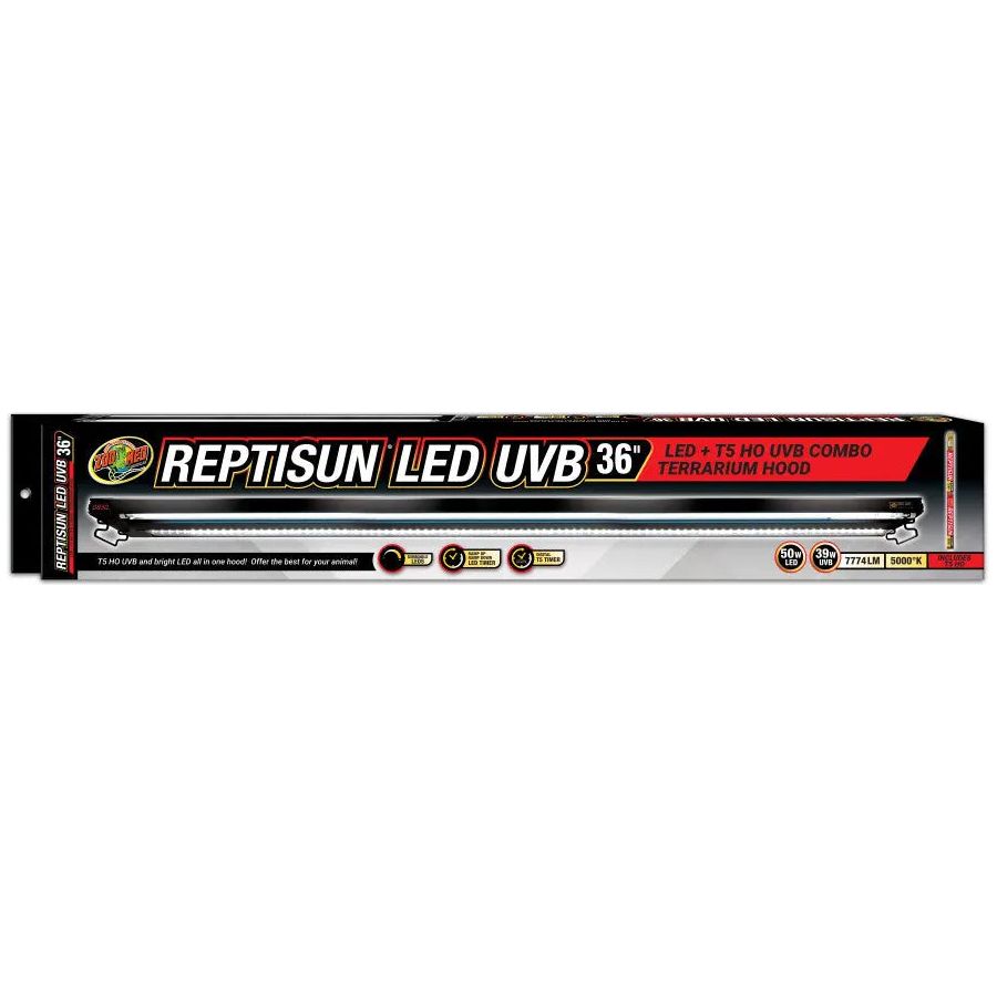 Zoo Med Reptisun LED UVB Combo Terrarium Hood Zoo Med Laboratories