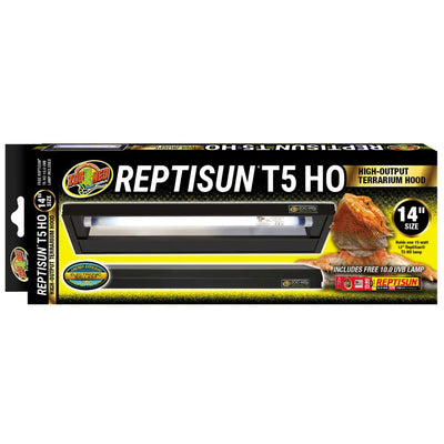 Zoo Med Reptisun T5 HO Terrarium Hood with 10.0 UVB Bulb Reptile Lamp Zoo Med Laboratories