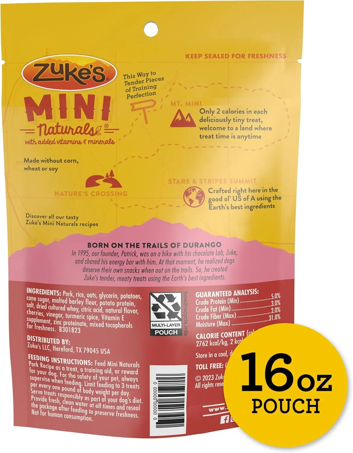 Zuke's Mini Naturals Pork Recipe Dog Treats 16 Oz Zuke's®