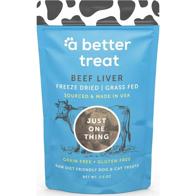 A Better Treat Freeze Dried Raw Grass Fed Beef Liver Dog and Cat Treats - Talis Us