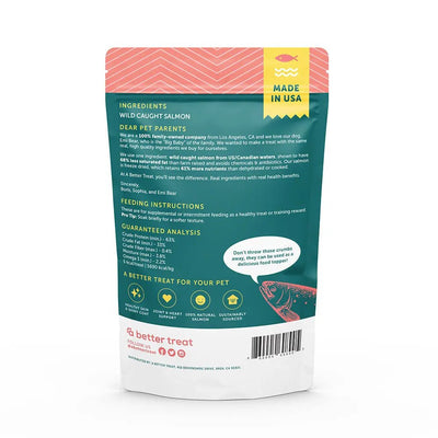 A Better Treat Freeze Dried Raw Wild Caught Salmon Dog and Cat Treats 3 oz - Talis Us