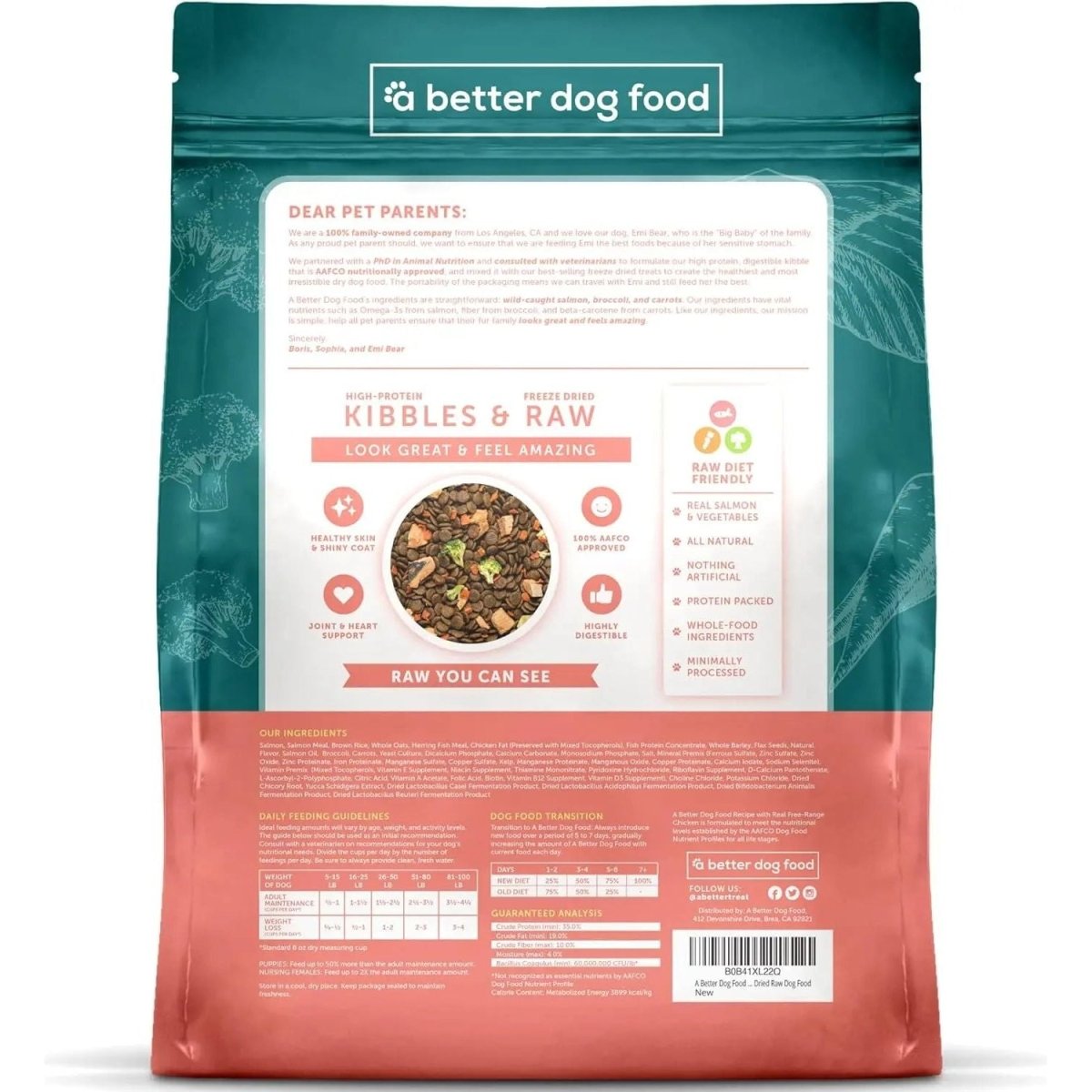 A Better Treat Raw You Can See Salmon Dog Freeze - Dried Food 4lb - Talis Us