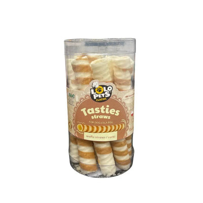 A & E Cages LoLo Pets Classic Tasties Straws Dog Treat 10 ct - Talis Us