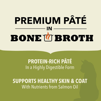 ACANA beef chicken tuna wet cat food in premium pâté with bone broth for healthy skin and coat