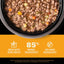 ACANA chicken and tuna wet cat food in a bowl with 85 percent animal ingredients and made with bone broth