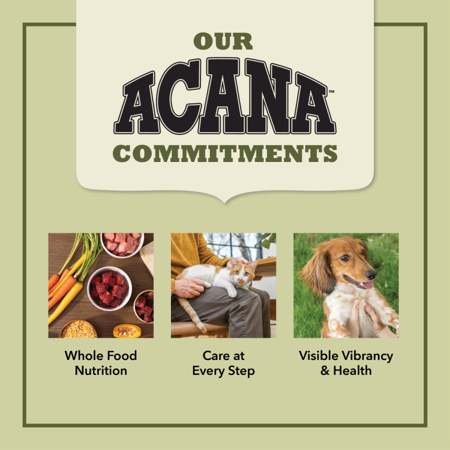 Acana Freeze-Dried Dog Food featuring whole food nutrition and vibrant health for your dog