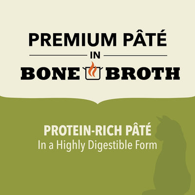 ACANA lamb pate wet cat food in bone broth, featuring protein-rich, highly digestible formula