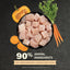 Talis Us healthy digestion cat treats with 90% animal ingredients and chicken, sweet potato, and carrots