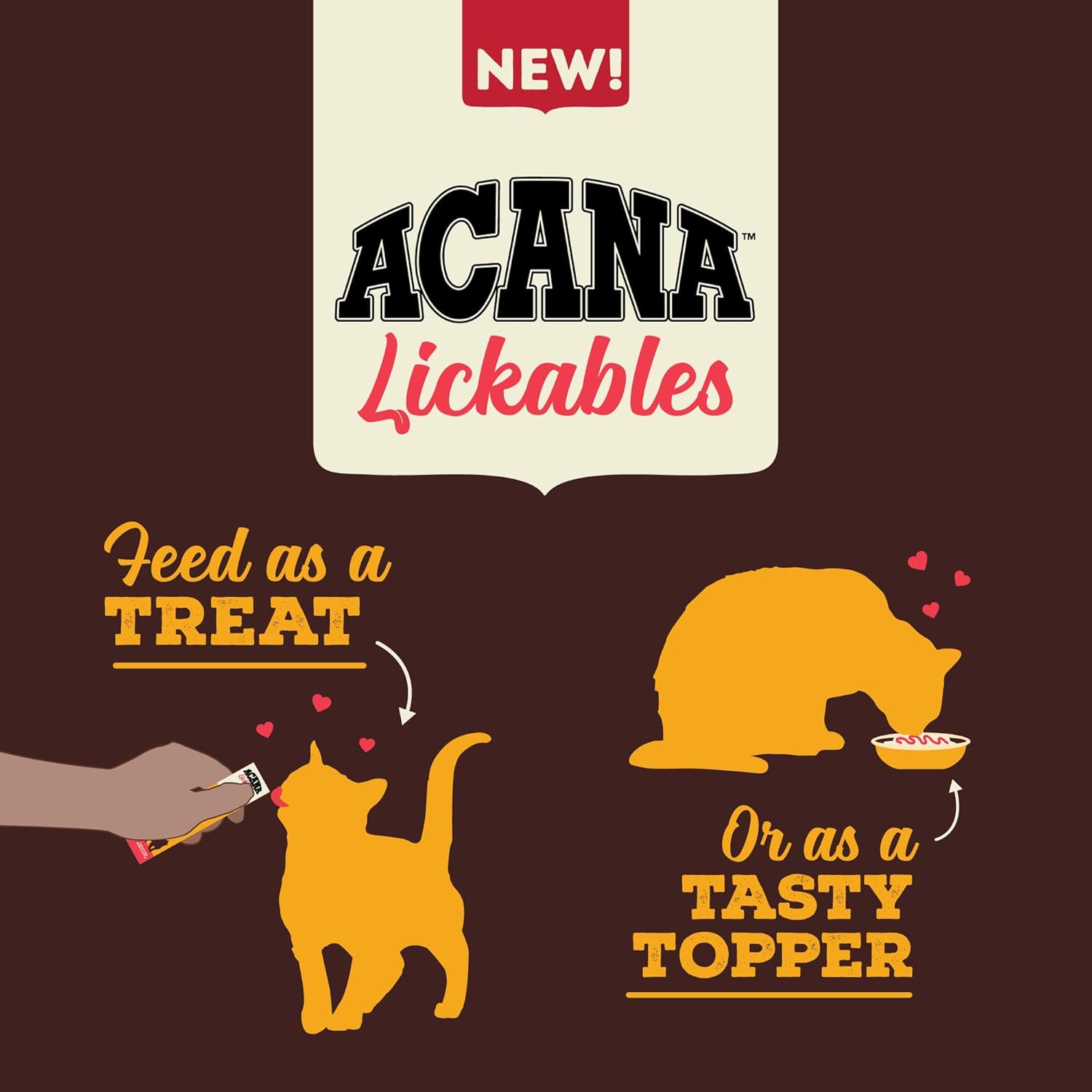 ACANA Lickables Cat Treats for Healthy Digestion, Feed as a Treat or Tasty Topper