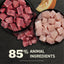 ACANA surf and turf wet cat food with 85% animal ingredients in premium quality meat chunks