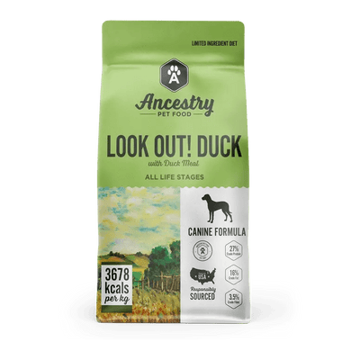 Ancestry Pet Food Duck Meal & Potato Formula Dry Kibble Dog Food - Talis Us