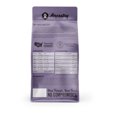 Ancestry Pet Food Lamb Meal & Sweet Potato Formula Dry Kibble Dog Food - Talis Us