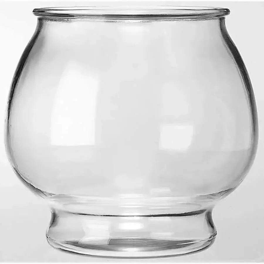 Anchor Hocking Round Glass Footed Fish Bowl Round Footed Clear Anchor Hocking CPD