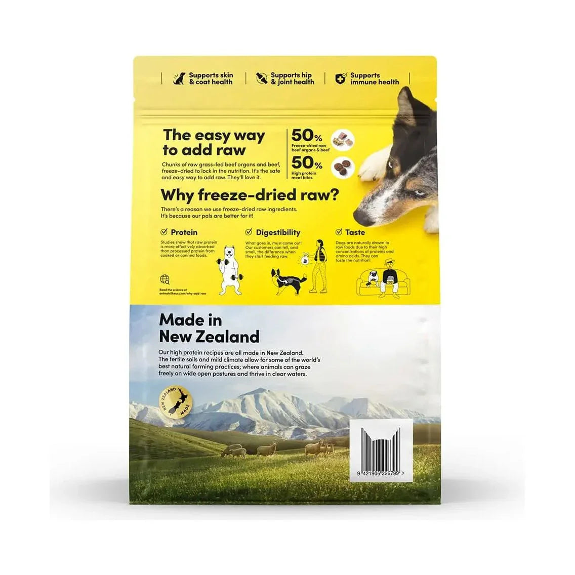 Animals Like Us Freeze Dried RawMix50 Grass - Fed Beef Dog 4 lb - Talis Us
