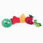 Hugsmart Pet apple and worm dog rope toy featuring plush shapes for fun playtime