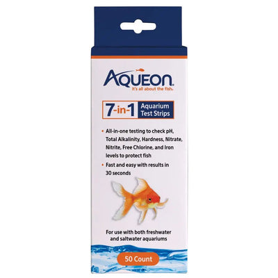 Aqueon 7 - in - 1 Aquarium Test Strips 50 ct - Talis Us