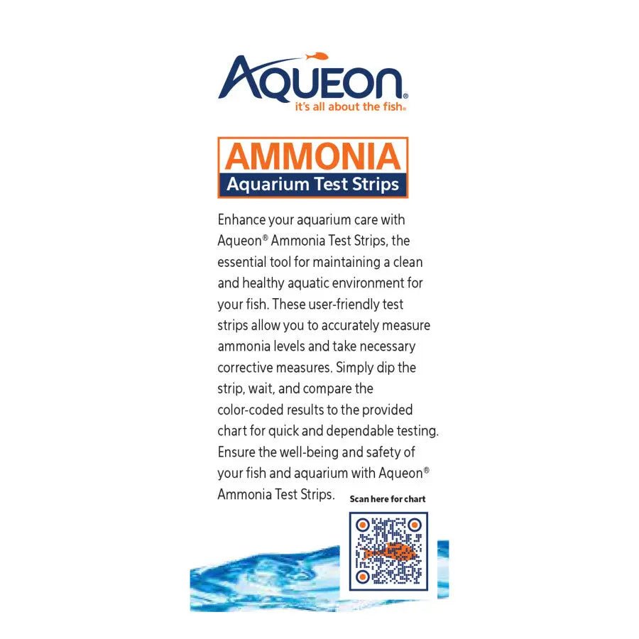 Aqueon Ammonia Aquarium Test Strips 50 ct - Talis Us