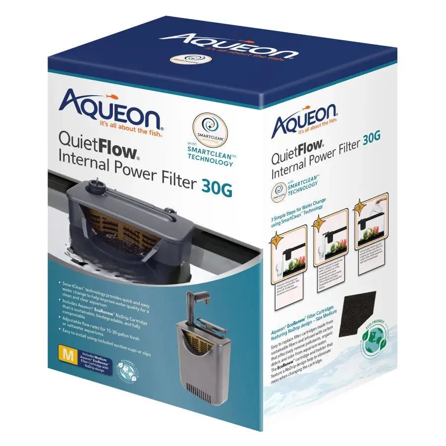 Aqueon QuietFlow® Internal Filter with SmartClean™ Technology - Talis Us