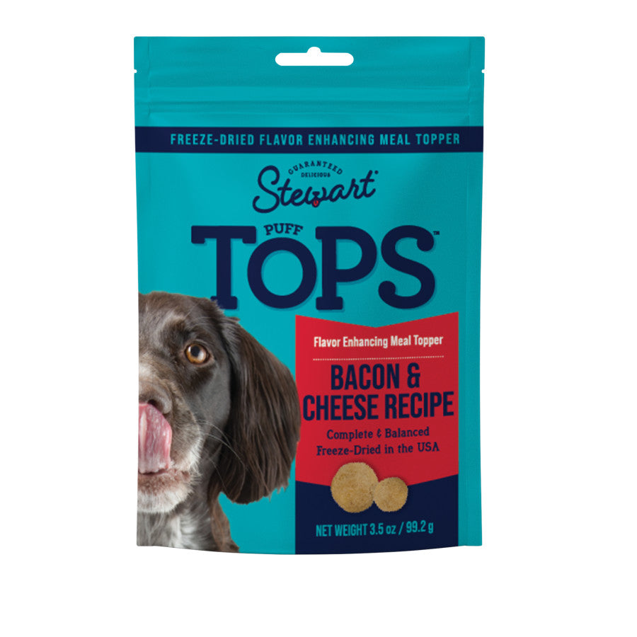 Stewart Puff Tops Bacon & Cheese Recipe  Freeze-Dried Dog Food Topper